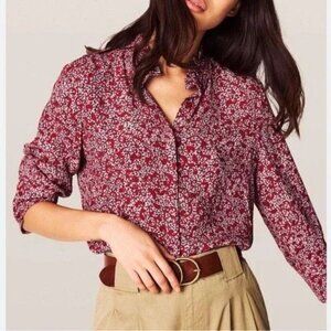 ba&sh Size XS  Catty Ruffle-Collar Blouse Button Down